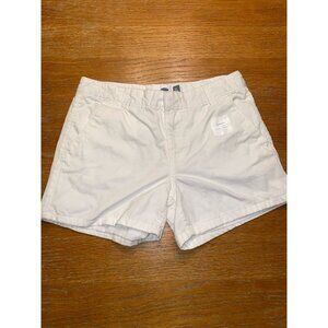 Old Navy Girls White Mini-Shorts Size 14 Cotton Casual Shorts